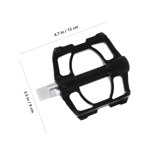 TOYANDONA 1Pair Folding Bike Pedals Lightweight Aluminum Alloy Pedals with Wide Flat Footrests for Easy Storage for Mountain and Road Cycling Versatile Performance for2