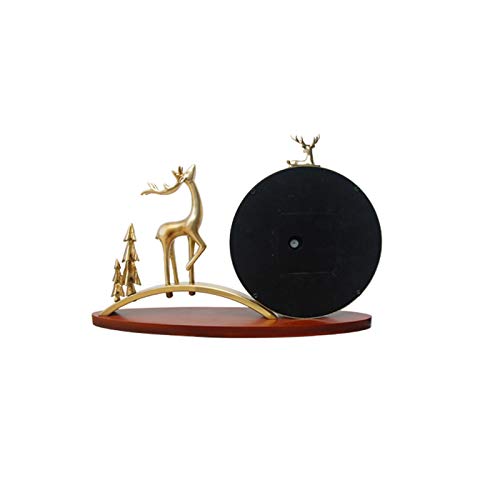 Reloj de mesa de metal a batería de 10.8 pulgadas para decoración creativa de escritorio 6
