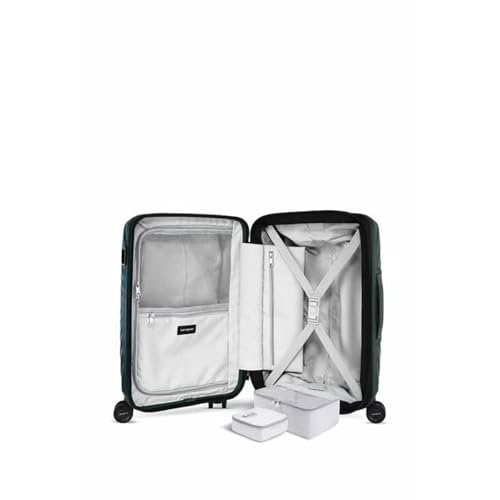 Image of Samsonite Octolite Neo Expandable 55 Cms Small Cabin Polypropylene Hard Sided 8 Wheel Spinner Luggage /Suitcase /Trolley Bag (Black)-10 Year Global Warranty
