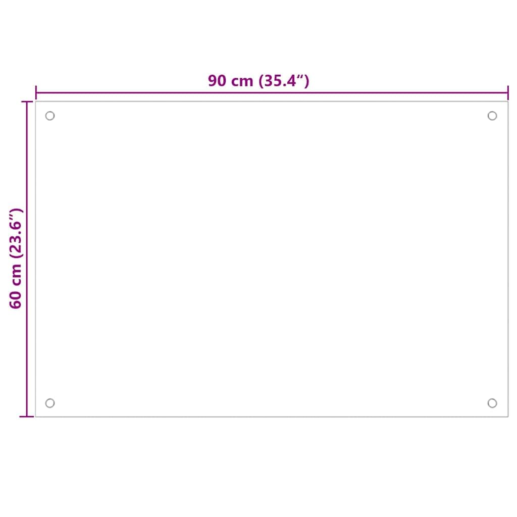 Generisch Küchenrückwand 2 pcs Schwarz 90 x 60 cm Gehärtetes Glas,Heim Garten,Küche Esszimmer,Küchenhelfer -utensilien-3415439