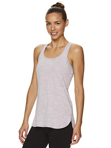 Reebok Women\'s Running & Workout Tank Top - Legend Performance Singlet Racerback Exercise Shirt - Sea Fog Heather Legend Purple, Small
