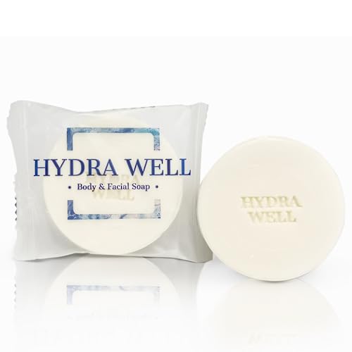 Hydra Well 1OZ 500 Pack Bar Soap Hotel Travel Size Wholesale Face body & Bath Amenities Individually Wrapped Toiletries For Hotel Airbnb Vacation Rentals Guest Room Charity Donation