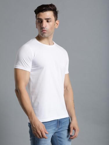 Image of hummel Cam Men's Cotton Round Neck Half Sleeve T-Shirt