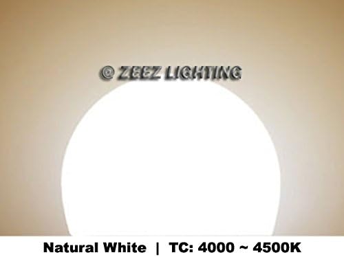 ZEEZ Lighting - LED A-Shaped A19 Light Bulb 9W Equivalent 75W Incandescent Lamp - Bright Natural White - 10 Packs