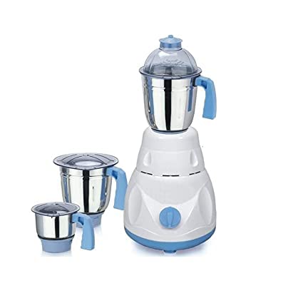 Exxelo 3 Stainless Steel 550W Mixer Jar (Chutney, Dry Grinding Jar and Liquid Blending Jar)|Standard Mixer Jar