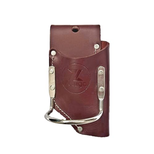 Zeluga 20-422 2-in-1 Carpenters, Electricians Leather Tool and Hammer Holder, Hammer & Pliers Holster, Fits Belt up to 3inches, Brown