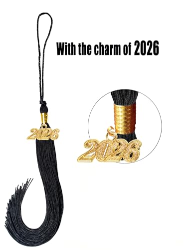 Image of Unisex Matte Graduation Cap and Gown 2026 with Tassel for High School and College Graduation