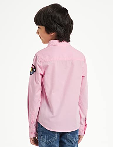 Image of Amazon Brand - Jam & Honey Boy's Regular Fit Shirt (JH-BST-SH-04 Lt Pink 1 3 4 Years)