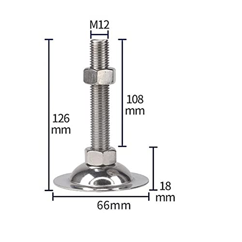 Patas niveladoras de acero inoxidable 304 para muebles y proyectos DIY 5