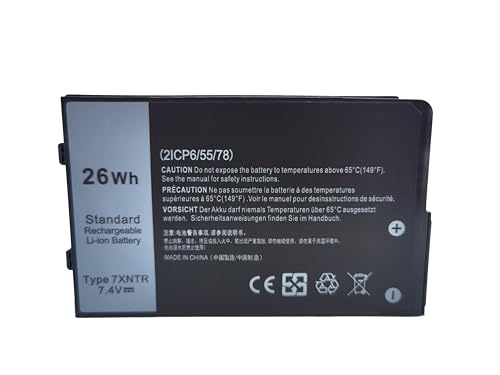 NBULBL 7XNTR Laptop Battery Replacement for Dell Latitude 12 7202 7212 Rugged Extreme Tablet Series Notebook J7HTX 07XNTR FH8RW 0FH8RW 7.4V 26Wh