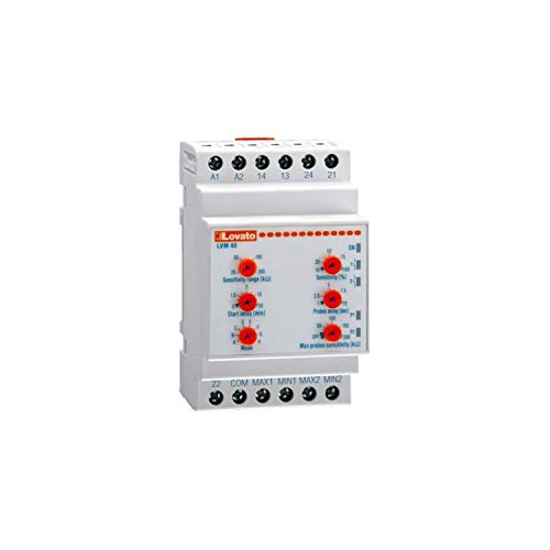 Relé de nivel para líquidos con 5 sondas LVM40A127 de 110-127V AC en color blanco