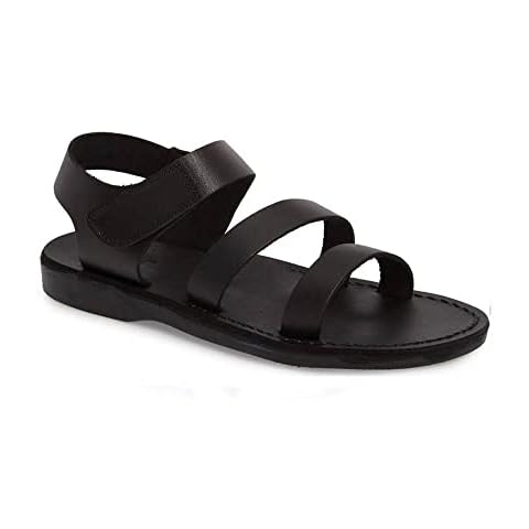 Jerusalem Sandals Men's Jared Sandal in Black Cover