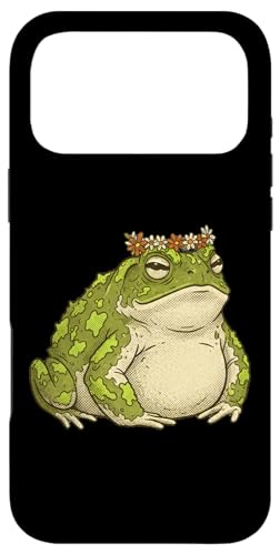 Frog Cute Toad Floral �X�}�z�P�[�X iPhone 17 Pro Max �p