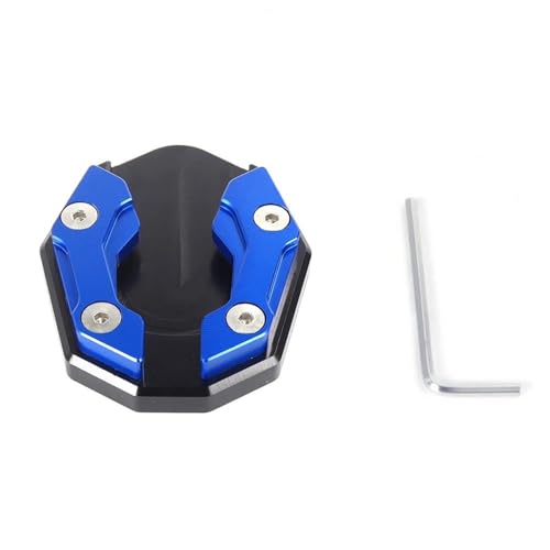 Parkständer Motorrad Kickstand Fuß Seitenständer Vergrößern Erweiterung Unterstützung Für Yamaha N-MAX155 N MAX Xmax 250 125 300(Blu)