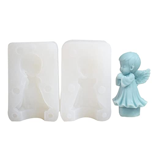 Molde de vela de anjo,Molde De Silicone Para Aromaterapia | Molde de resina epóxi, molde de anjo par