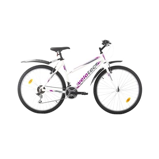Multibrand PROBIKE 6th Sense Bicicleta de montaña de 26 Pulgadas, Marco de Aluminio, 18 velocidades, Bicicleta para niñas y Mujer, Adecuada a Partir de 155 cm – 175 cm (Blanco-Rosa-Aluminio)