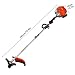 5 in 1 Weed Trimmer, 52CC Multifunctional Lawn Mower with 0.7L Oil Tank, 2 Cycle Weed Eater with Anti-Slip Handle Brush Cutter Garden Tools Edger Lawn Tool Red