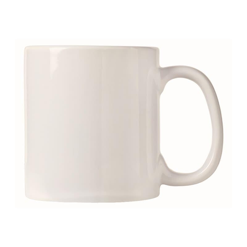 Ultima Bright White 16 oz Mug - 12 / CS by World Tableware – 16 Ounces, Porcelain, White, Model CM-16