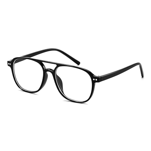 Image of FEISEDY Blue Light Blocking Glasses Women Men Square Computer Lightweight Pilot Glasses Anti Eyestrain & UV Glare B0141