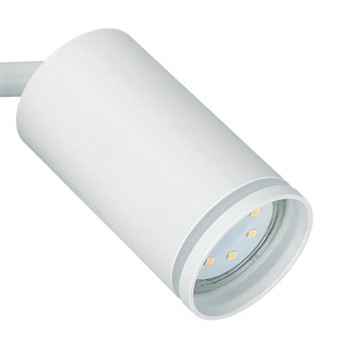 Aplique de lectura interior para cama y sofá foco orientable GU10 metal blanco 5