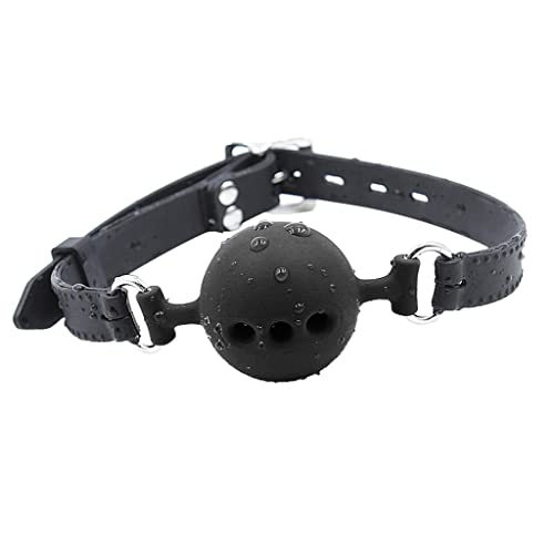 PU Leather Ball with Adjustable Strap for Adults, Black2
