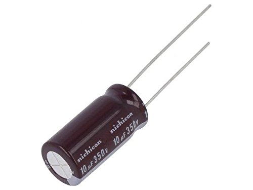 2x UCA2V100MPD Capacitor electrolytic THT 10uF 350VDC Ø10x20mm Pitch5mm