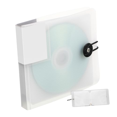 Cabilock 12 Capacity CD Storage Bag Lightweight Dvd Organizer Case Disc Holder for Travel and Home Use Protective CD Wallet with Tear Resistant Design