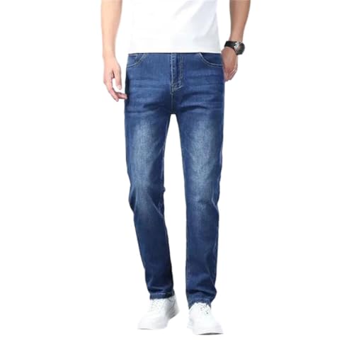 Men's Basic Straight-Leg Stretch Jeans in Multiple Colors, Regular-fit, Simple Jeans