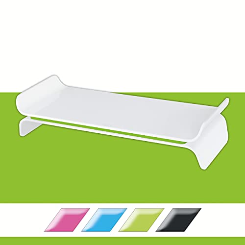 Leitz Ergo Wow Supporto Per Monitor Regolabile, Due Impostazioni Di Altezza, Verde/Bianco, 65040054 - 2