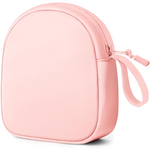 Image of Inesore Soft Headphone Case Headset Carrying Storage Bag Pouch, Pink | Compatible with JBL Tune & Live /Sony WH-CH520 510 720 / Sony MDR-ZX /Bose QuietComfort /JLab /BERIBES /TOZO /KVIDIO /SoundCore