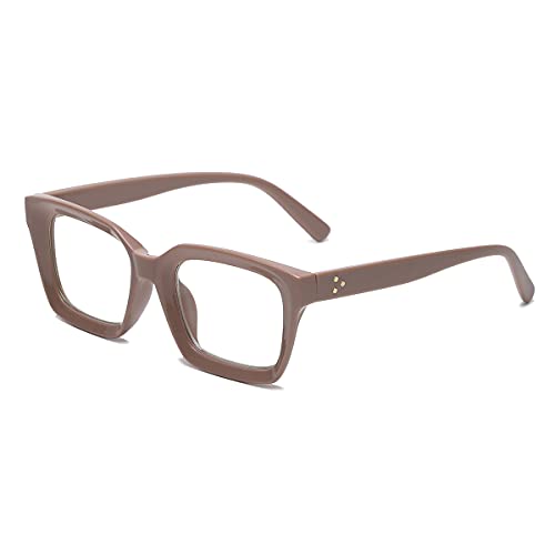 Image of JOVAKIT Non Prescription Glasses for Women Men Fashion Square Frame Eyeglasses