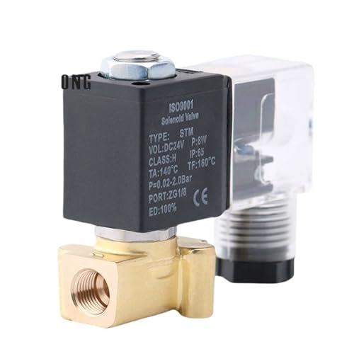 Électrovanne en laiton STM1 DC24V vanne haute pression 2 points