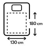 Heizdecke mit Abschaltautomatik Kuschelheizdecke 180x130cm elektrische Wärmedecke Kuscheldecke Bett Sofa Wärmezudecke Thermodecke Elektro-Wärmedecke Wärmebettdecke 9 Stufen bis 40°C waschbar