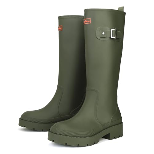 starflare Gummistiefel Damen Knöchelhohe Stiefel Wasserdichte Gummistiefel für Gartenarbeit & Outdoor Leichte & Bequeme Damen Gummistiefel für Spaziergänge Angeln & Mehr