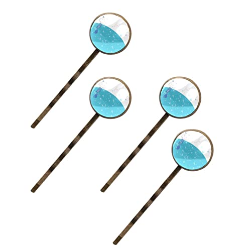 Barrette à cheveux sirène bleue le lot de 4 idéal pour offrir une touche féerique