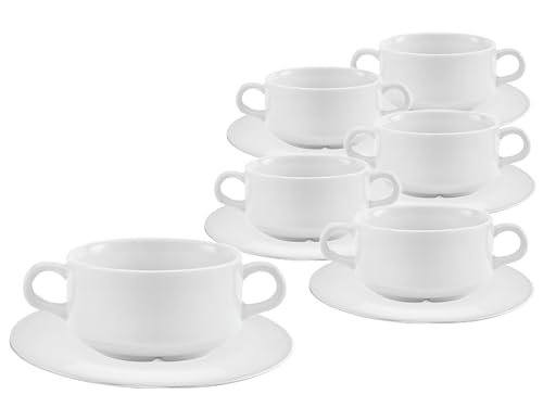 Van Well Geschirrset 12-teilig Porzellan Service Trend- Moderne...