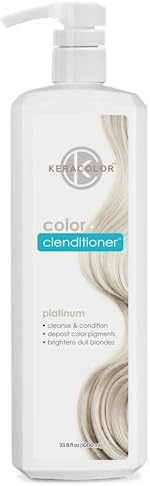 Keracolor Clenditioner PLATIUM Hair Dye - Semi Permanent Hair Color Depositing Conditioner, Cruelty-free, 33.8 Fl. Oz.