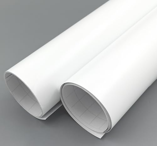 GOYAPRINT Vinilo Adhesivo Blanco Mate 2ud de 60x300 cm para Cocina Muebles Paredes Ventanas Manualidades Film Impermeable Decorativo (2ud 60x300 cm, Blanco Mate)
