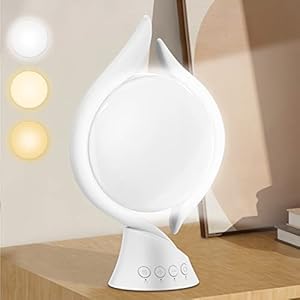 Tageslichtlampe, 10000 Lux Lichttherapielampe mit simuliertem Sonnenlicht, UV-freie Vollspektrumlampe mit Timer, 3…