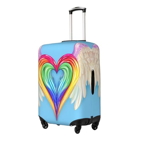 Valentine's Day Love Heart Print Fashionable Suitcase Cover Personalized Luggage Protector for Travel and Business2