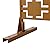 Rust-Resistant 76"x48" Metal Privacy Screen Partition - Freestanding Decorative Fence Panel for Outdoor Patio, Deck, Balcony & Indoor Spaces (Brown)