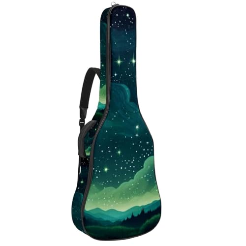 Housse guitare ciel étoilé vert pour préserver votre instrument