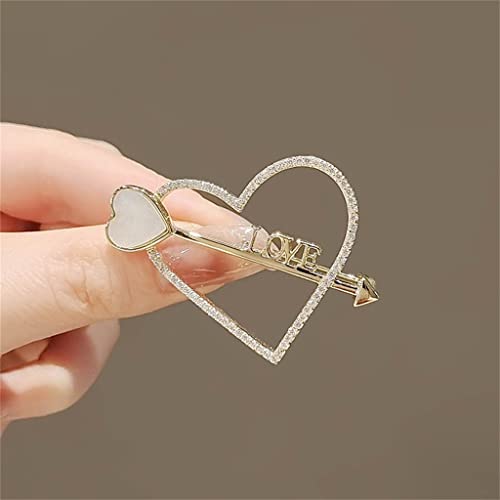 Broche lettre romantique bouton décoratif anti-marche pour pull et manteau