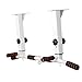 Yiju Wall Mounted Pull Up Bar with Dip Station for Home Workout, White Top Mount