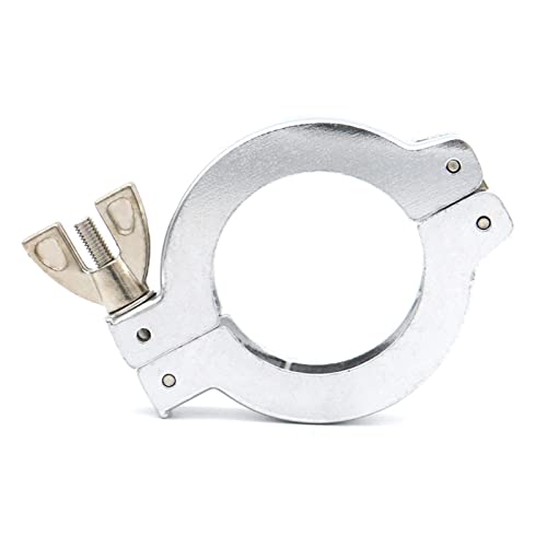 EZGISH Brewing tool 10Pcs KF40 Aluminum Vacuum Double Pin Tri Clamp Flange Ni Plated With Centering Ring FPM O-Ring Pipe Fittings Home brewing (Color : Aluminum Clamp)