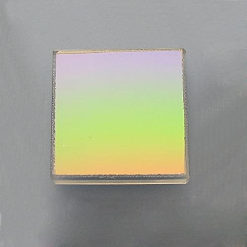 Generic Huyhuyhuy 50x50mm K9 Optical Glass Diffraction Grating Planar Reflection Grating Spectral Decomposition Optics Component 2400 Lines (Diameter: 50x50mm)