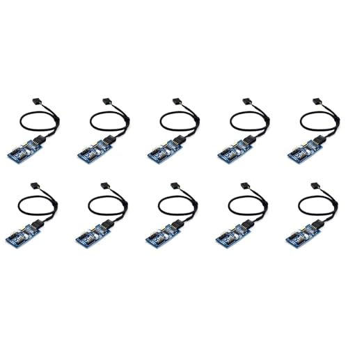 9 Broches USB en-TêTe Mâle Hub Répartiteur 1 à 2 4 Carte Bureau Extension 2.0
