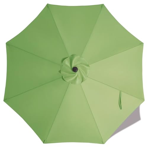 Image of ABCCANOPY 9ft Outdoor Umbrella Replacement Top Suit 8 Ribs (Grass Green)