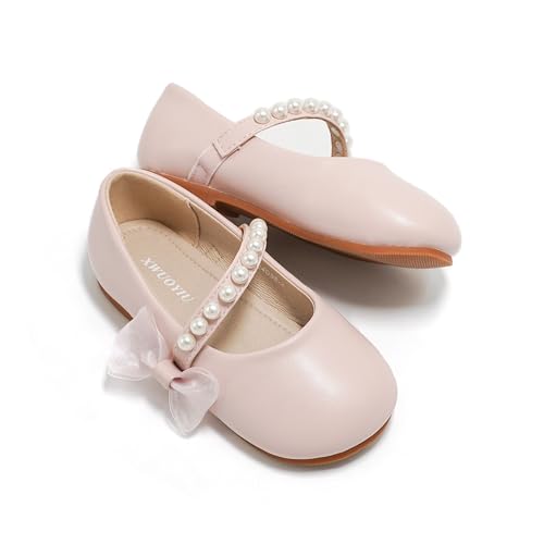 Toddler Girls Little Kid Ballet Sequin Ribbon Bows Flats Mary Jane Party Dress Shoes