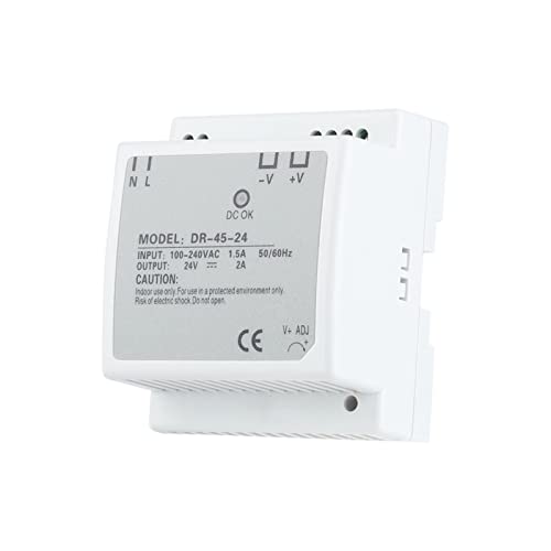 Transformateur 24V DR-45-24 alimentation rail DIN 45W écran LED - 4